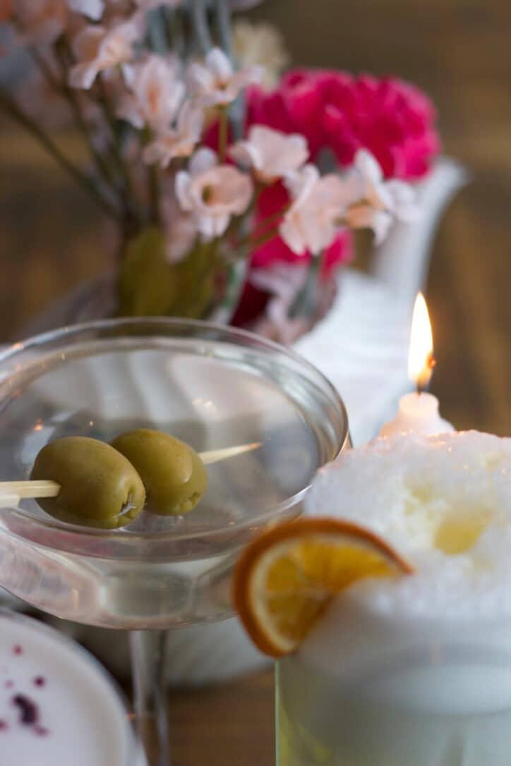 Martini classique aux olives