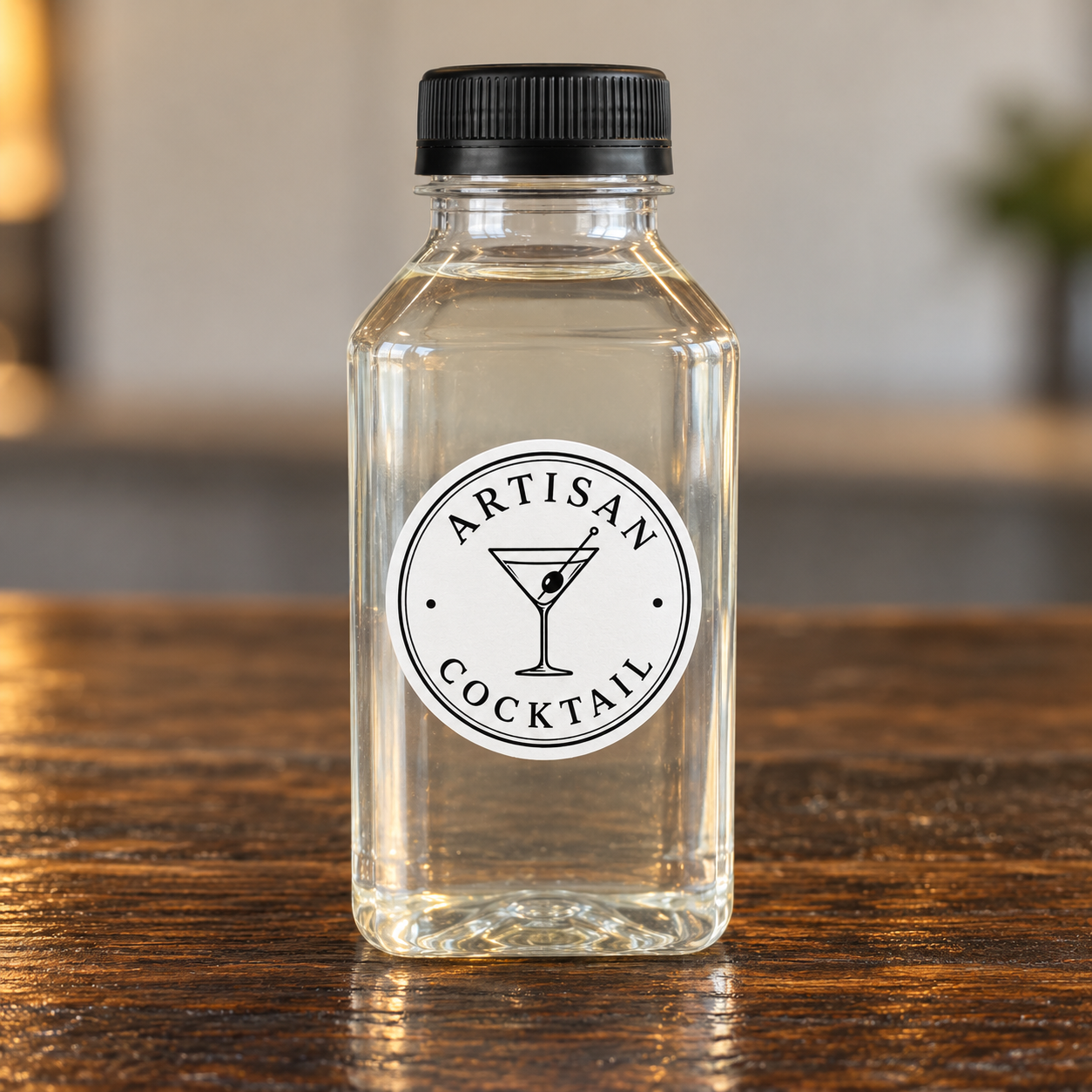 Bouteille de sirop simple classique Artisan Cocktail