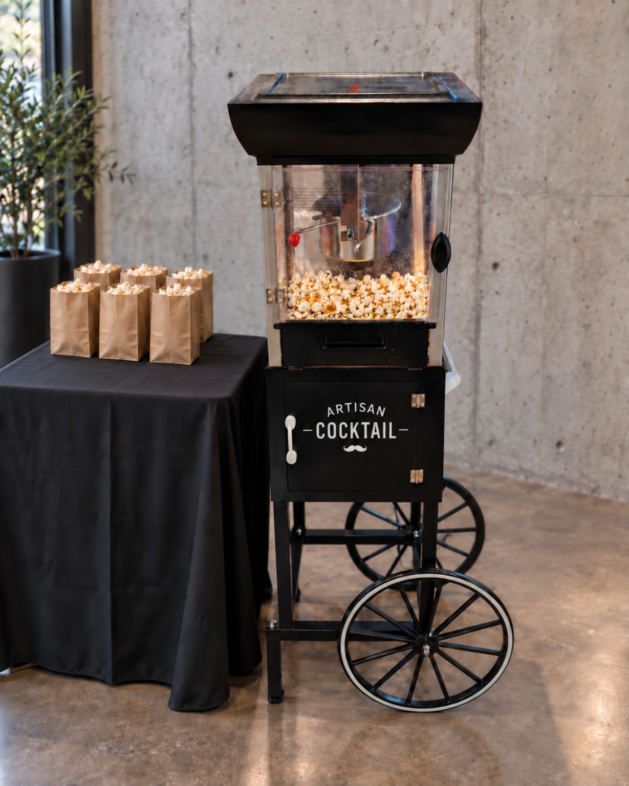 Machine à popcorn Artisan Cocktail avec portions individuelles