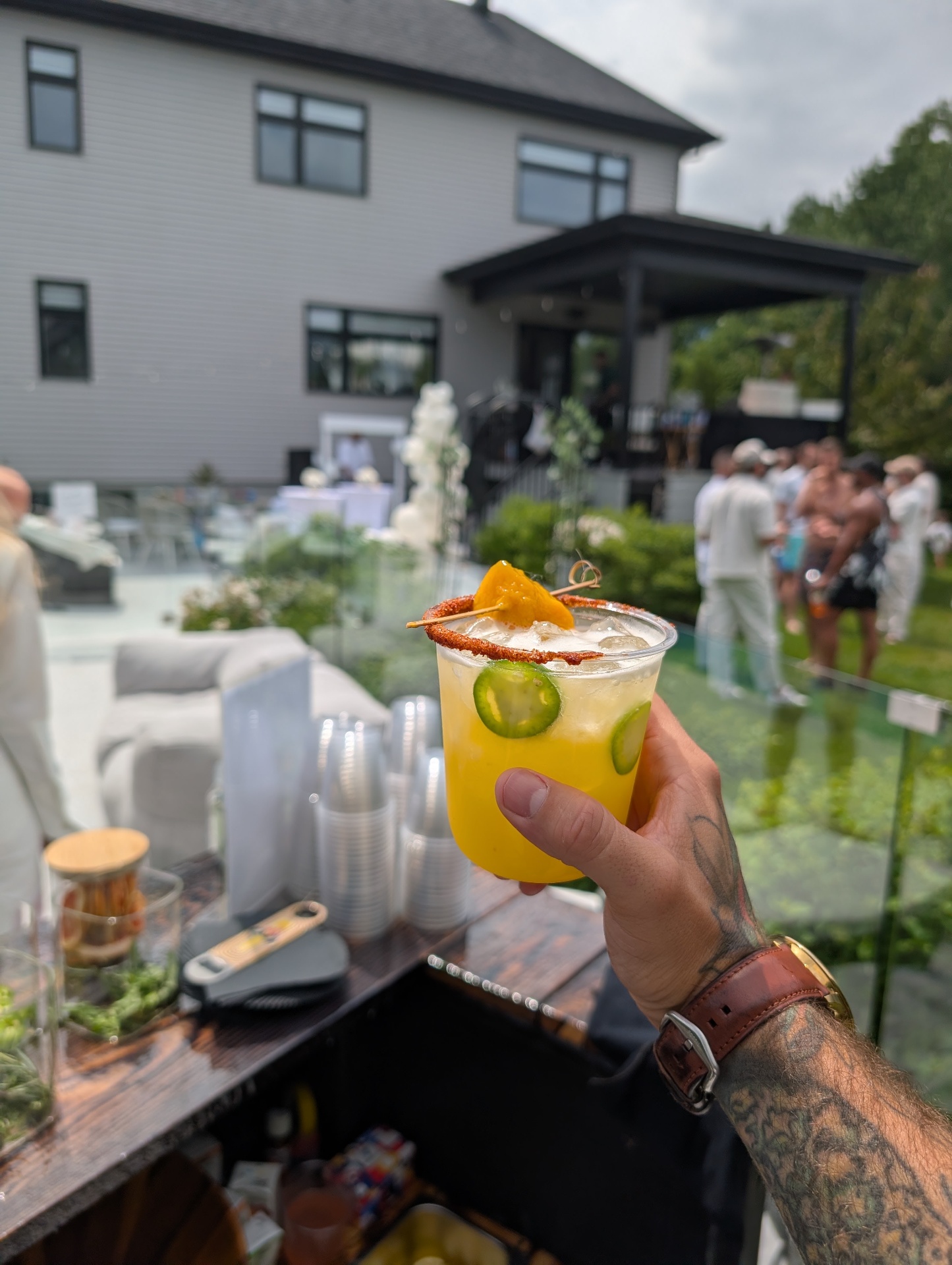 Cocktail signature mangue et jalapeño